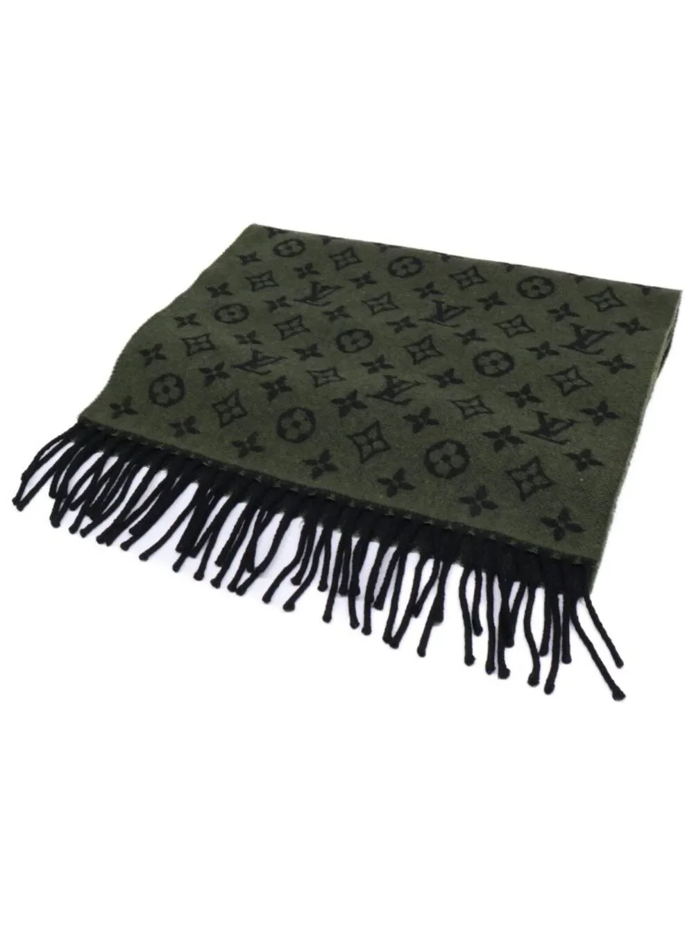 Louis Vuitton Echarpe Monogram Gradient Wool Cashmere Fringe